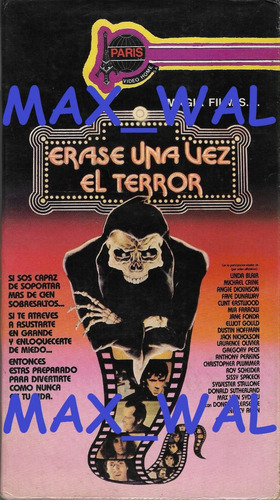 Erase Una Vez El Terror Vhs Terror In The Aisles 1984