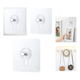 Pack X3 Gancho Adhesivo Multifunción Para Colgar Pared