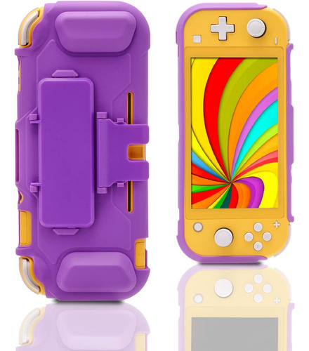 Echzove Purple Switch Lite Case, Estuche Protector Para Nint