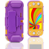 Echzove Purple Switch Lite Case, Estuche Protector Para Nint