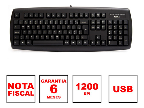 Teclado Itautec Oki Modelo K3010-usb-c/pés-usado