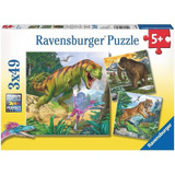 Ravensburger Rompecabezas Soberano Dinosaurios 3x49 Pz 9358