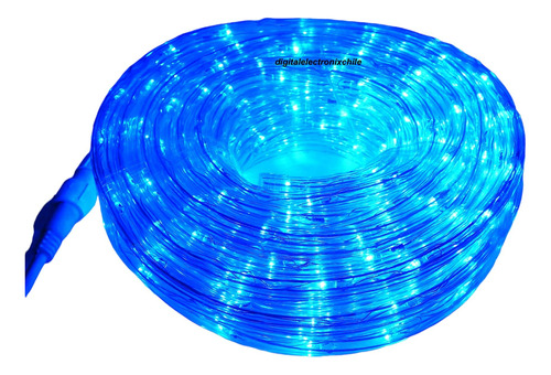 Manguera Led Azul 20 Mts 220 Volt 8 Secuencias Variables