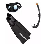 Kit Pesca Sub Mascara Sniper ,snorkel E Nad Velox 