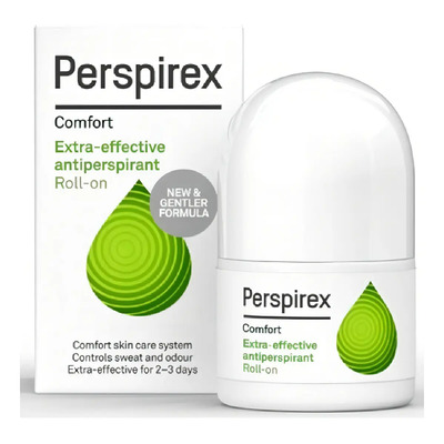 Antitranspirante Extra Efectivo Perspirex Comfort Roll On 20ml Unisex \u002F Sudoración Excesiva ( Hiperhidrosis) Y Mal Olor ( Bromhidrosis) En Axilas - Desodorante Piel Sensible | Envío gratis