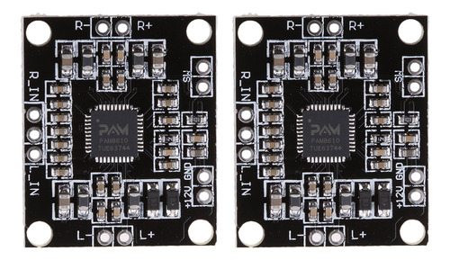 2 Unidades De Pam8610 Amplificador 10 Watts Stereo