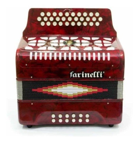  Farinelli 3012far Acordeon Botones Fa Rojo 3012 