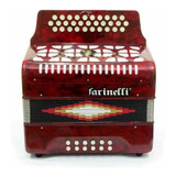 Acordeon Botones Fa Rojo 3012 Farinelli 3012far