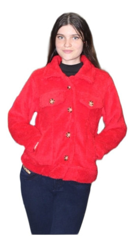 Chaqueta Teddy De Botones 100% Peruana