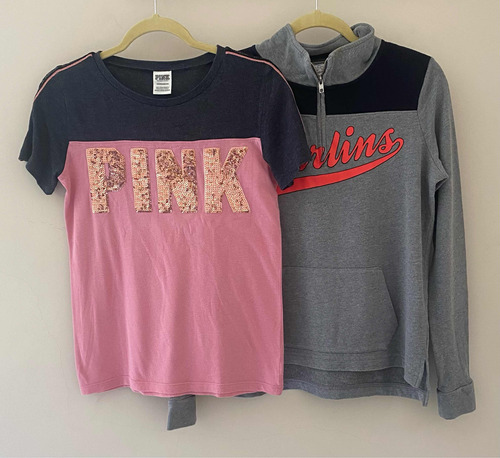 Buzo Y Remera Pink Victorias Secret Tb Hollister Abercrombie