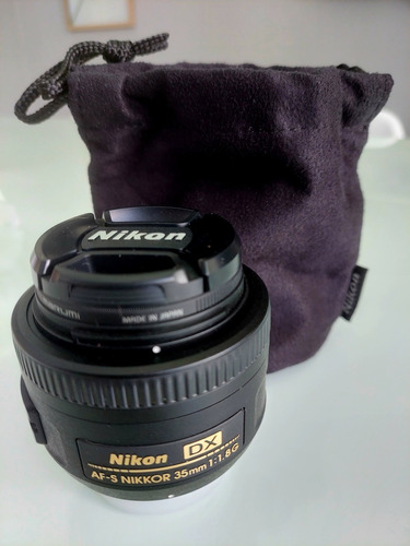 Nikon Nikkor Af-s 35 F 1.8 G Dx Con Motor Parasol Funda Caja