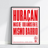 Cuadro Futbol Huracan Ideal Regalo Minimalista Frases