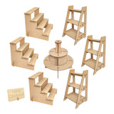 Kit Mesa De Dulces Candybar En Mdf Muebles Para Cupcakes P9