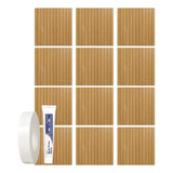 Aboofx Paneles De Madera Para Pared, 12 Paneles Cortables Im