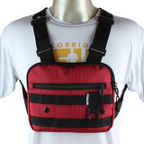 Bolsa Shoulder Bag De Peito Vullix Storm Caminhada Treino Cor Vermelho