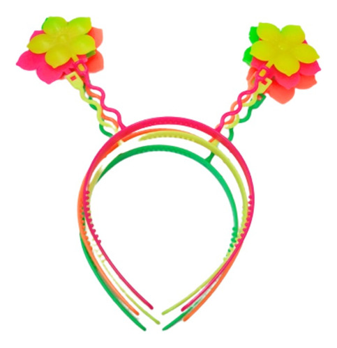 Vincha Antenitas Formas Fluo X 4 U Carioca Carnaval Fiesta