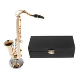 14 Cm De Cobre Modelo De Saxofón Instrumento Musical