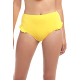 Bikini Calzón Con Vuelos Amarillo