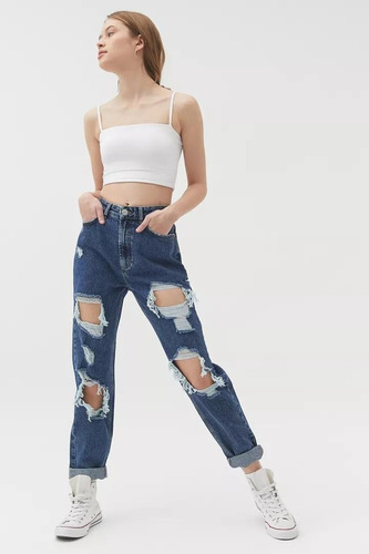 Bdg  Mom Jean  Destroyed Talla 24 Urban Outfitters