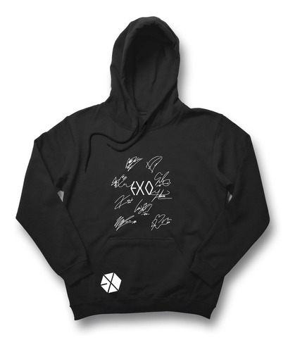 Sudadera Exo Firmas Kpop Unisex Hombre Mujer Envío Gratis