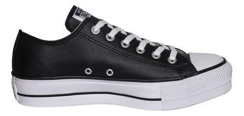 Converse Plataforma Cuero Negras