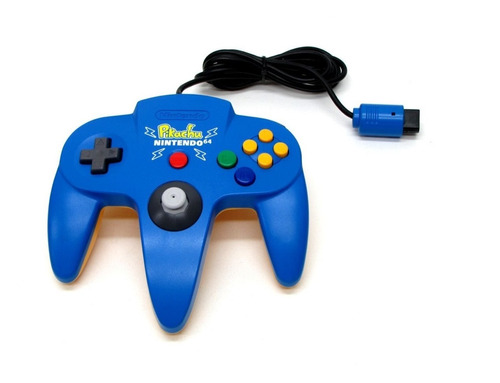 Control Nintendo 64 Pokemon Pikachu Edition Azul