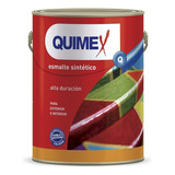 Esmalte Sintético Brillante 4 Litros Grupo 3 Quimex Color Cafe