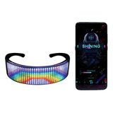 Óculos Mágicos Bluetooth Led Party Shining Glasses Shield