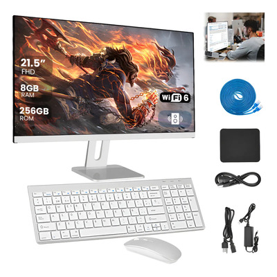 21.5'' All In One Pc 8gb Ram+256gb Ssd Intel Core I5 | Envío gratis