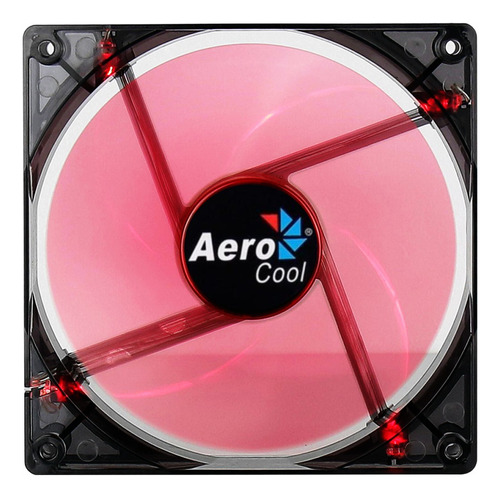 Cooler Fan Ventoinha Pc Gabinete 120mm Led Red 3 E 4 Pinos