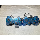 Controle Original Sony Ocean Blue Playstation Ps1 Scph1200 A