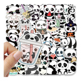 Set Sticker Pegatina Panda Kawaii 50 Unidades