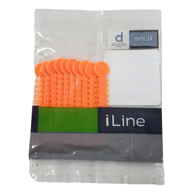 10 Bastones Ligas Bandeja De Ortodoncia Colores Color Naranaj neon | Envío gratis