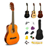 Besyou La Guitarra Acústica Para Niños Incluye Soporte, B. Color Naranja