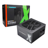 Fonte Gamer Gamemax Gx650, 650w, 80 Plus Gold, Pfc Ativo,