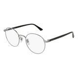 Gucci Gg0297ok 002 Round Plateado Negro