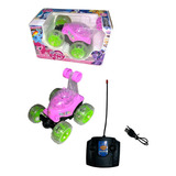 Carro Loco Rosado Control Remoto 360 Niñas Recargable