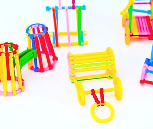 Juguete Armable Didáctico Con Formas Y Colores Para Niños 