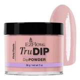 Polvo Trudip Inmersión Para Esmalte Sin Cabina Ezflow 56 Gr Color Flirty Fiesta (rosa)