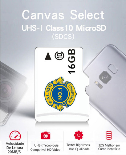 Cartão De Memoria 16 Gb Micro Sd / Tf