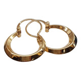 Aros Oro 18k Criollos Argollas 1.2grs 13mm Chico Niña  Mujer