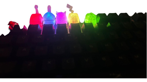 Kit De Keycaps/teclas Pokémon Para Teclados Mecánicos