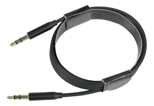 Cable De Audio Auxiliar Jack 3.5mm Trenzado 1 Metro Negro