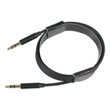 Cable De Audio Auxiliar Jack 3.5mm Trenzado 1 Metro Negro