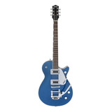 Guitarra Eléctrica Gretsch Electromatic G5230t Jet Ft De Caoba Aleutian Blue Brillante Con Diapasón De Nogal Negro