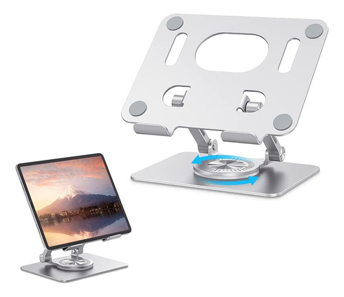 Soporte Aluminio Para iPad Tableta 360° De Soporte Plegable