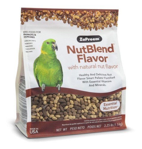 Alimento Para Loros Y Conuros Zupreem Nutblend 1.5kg