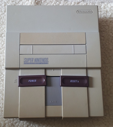 Console Super Nintendo Snes Fat C/ Defeito (tela Quadri.) *3