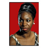 Quadro Nina Simone Jazz Arte Foto Moldura 42x29cm
