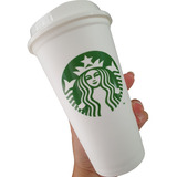 Vaso Starbucks Reusable Blanco Reutilizable Original Café